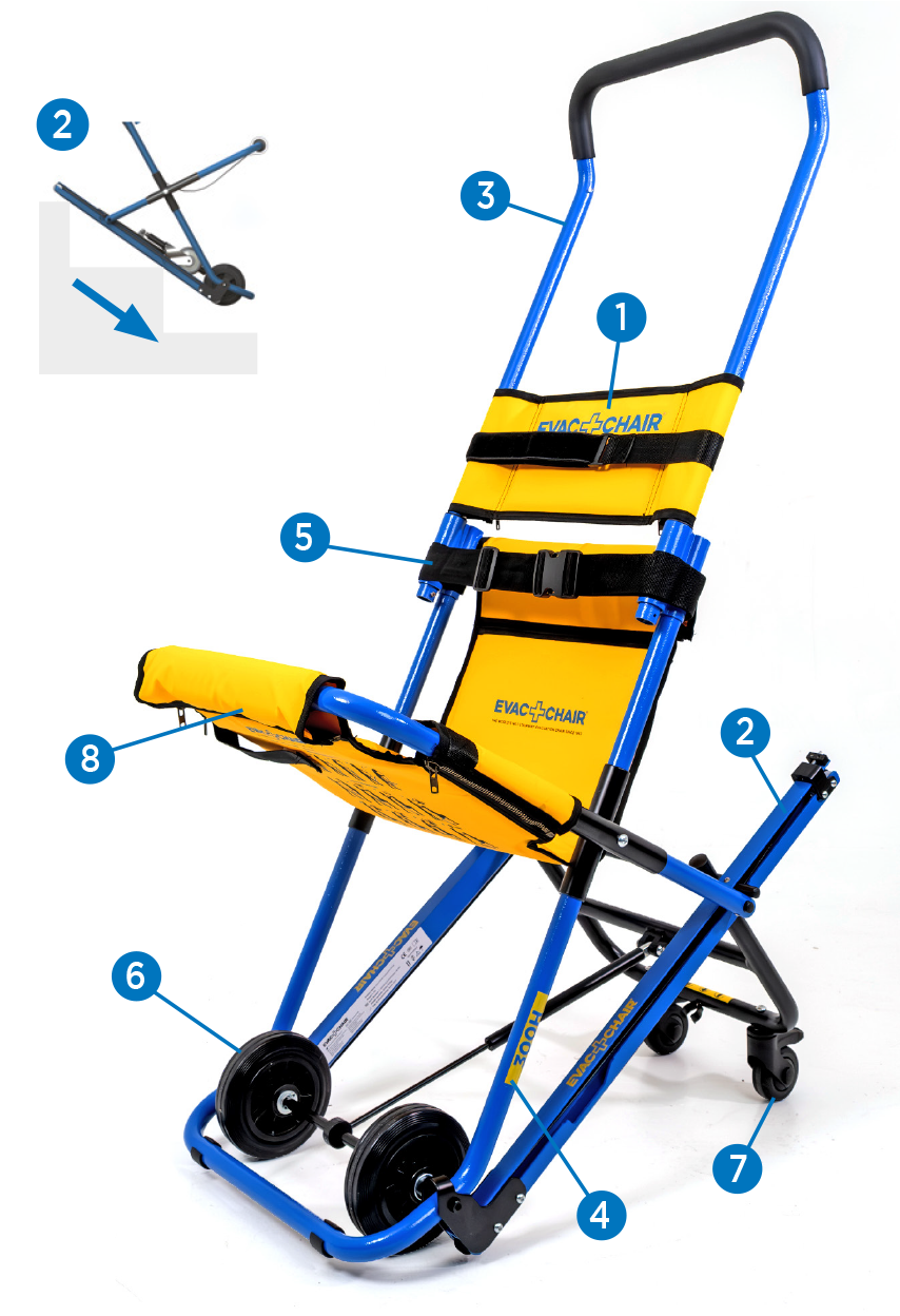 Evac+Chair 300H | Lightweight Emergency Stair Chair